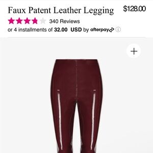 Commando Glossy Burgundy Leggings